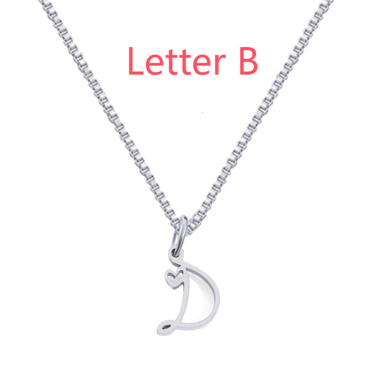 Cursive Letters Necklace
