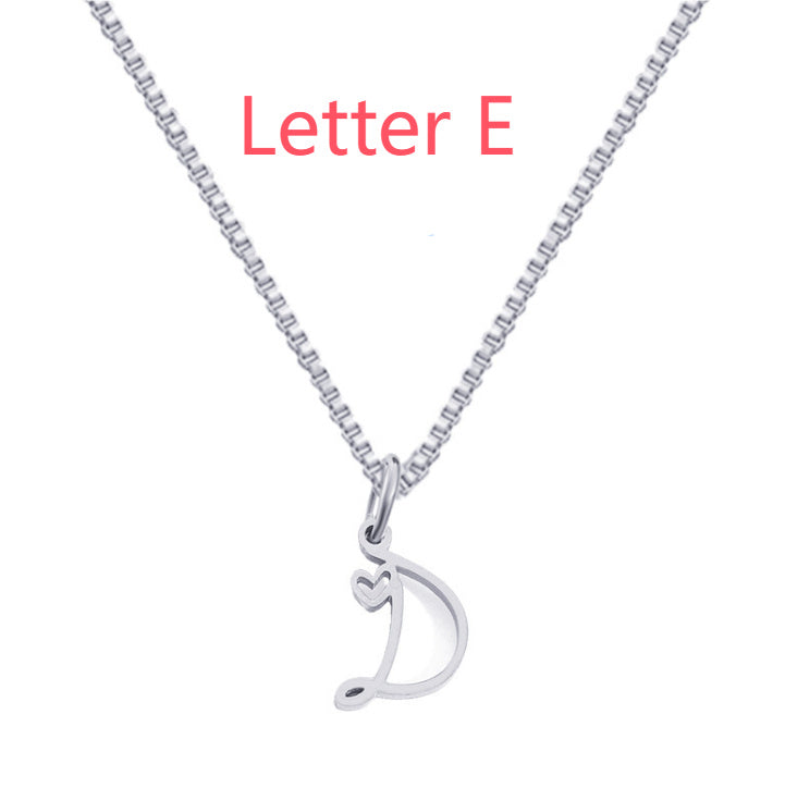 Cursive Letters Necklace