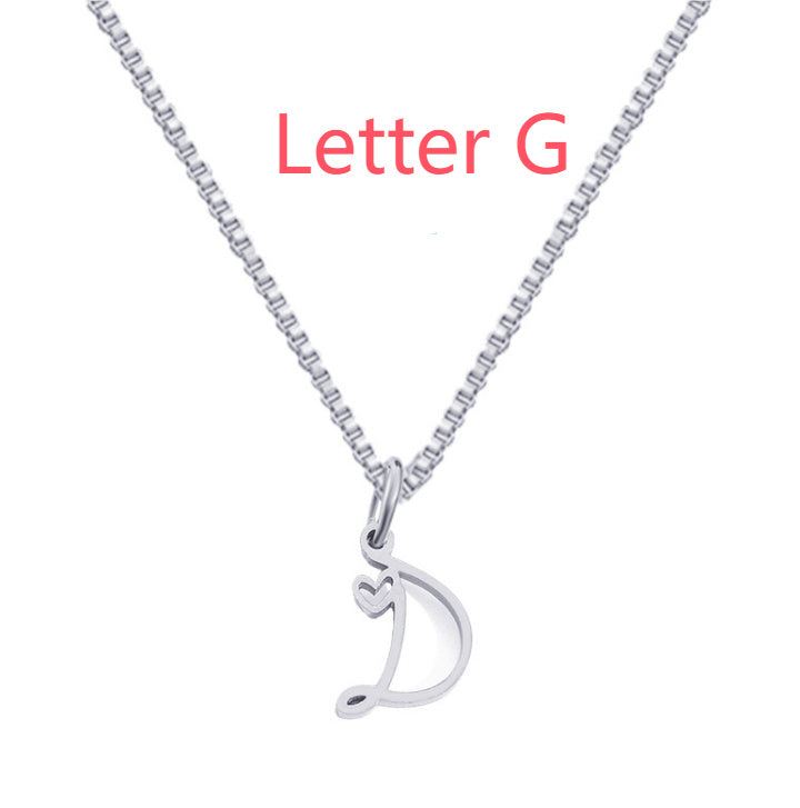 Cursive Letters Necklace