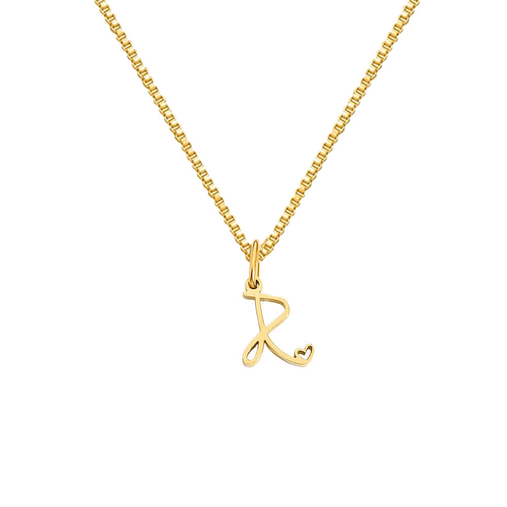 Cursive Letters Necklace