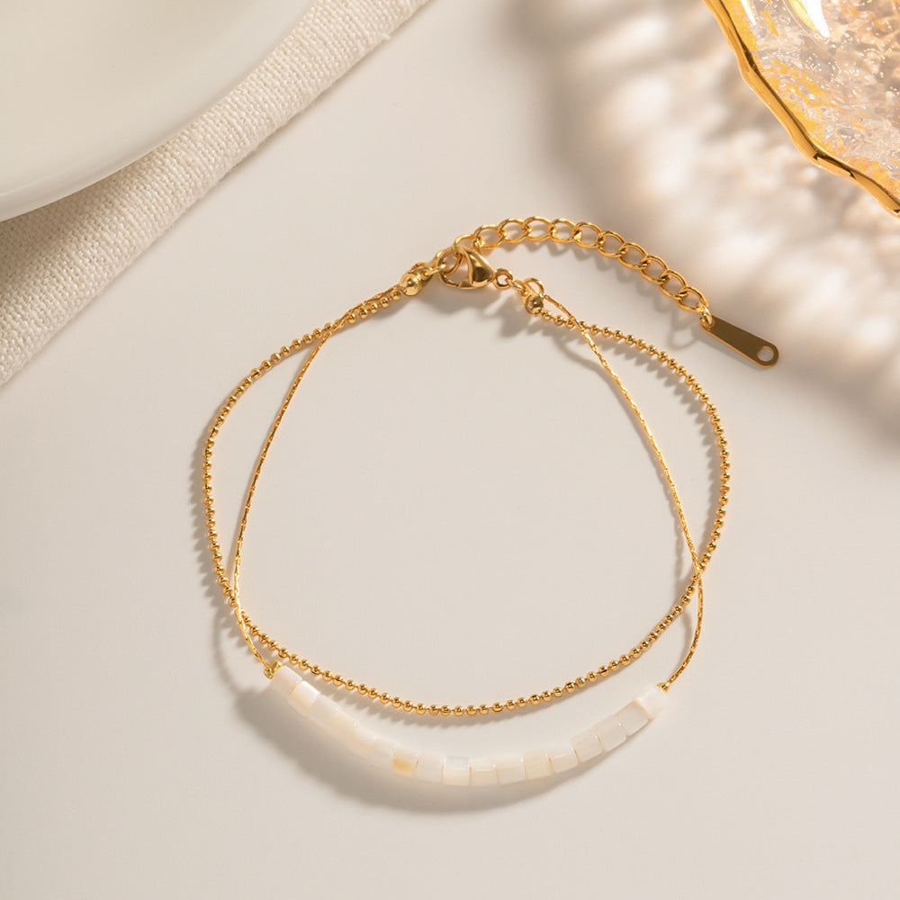 Double-layer Shell Anklet