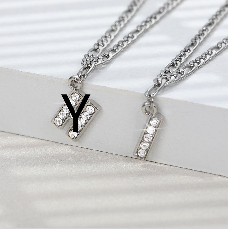 Diamond letter Anklet