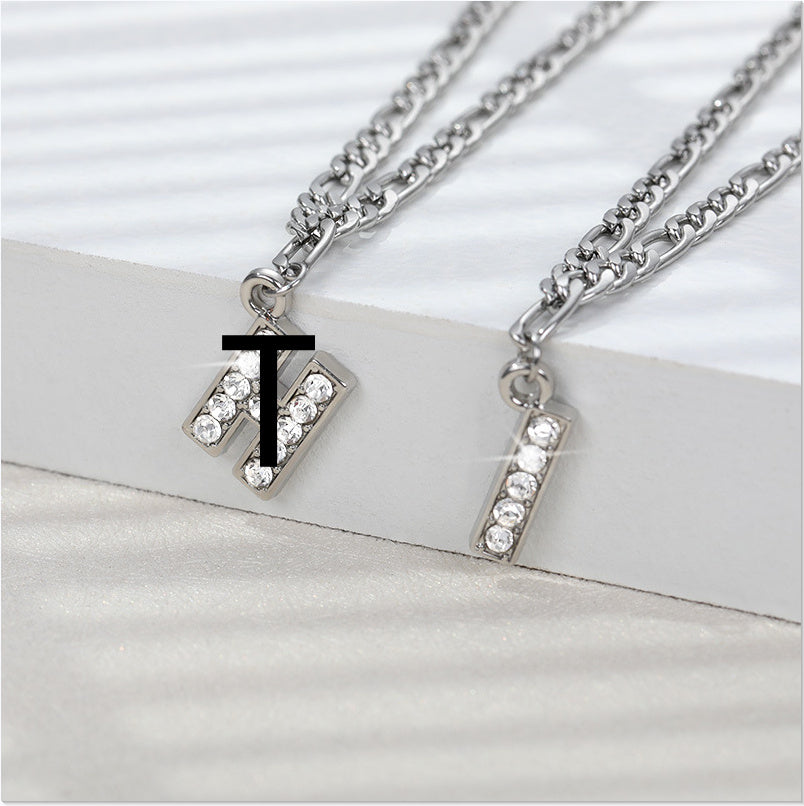 Diamond letter Anklet