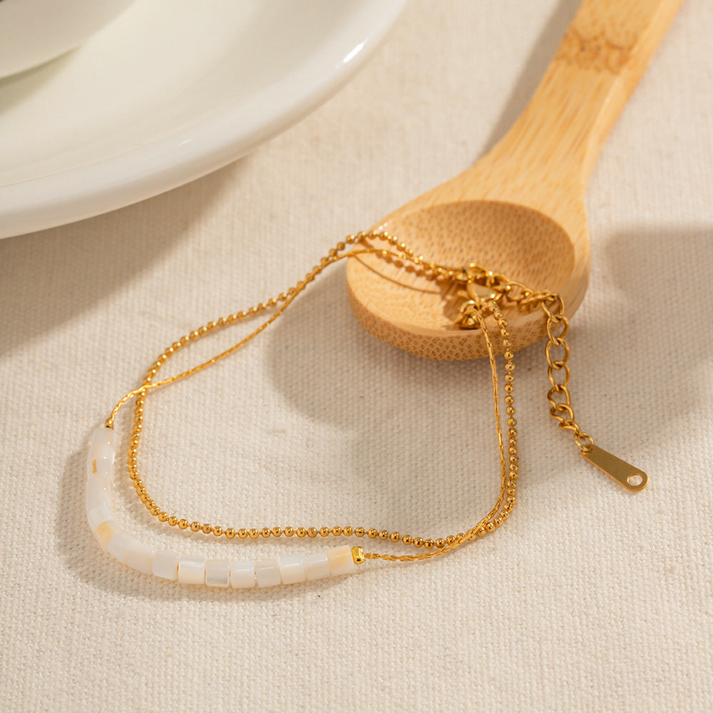 Double-layer Shell Anklet