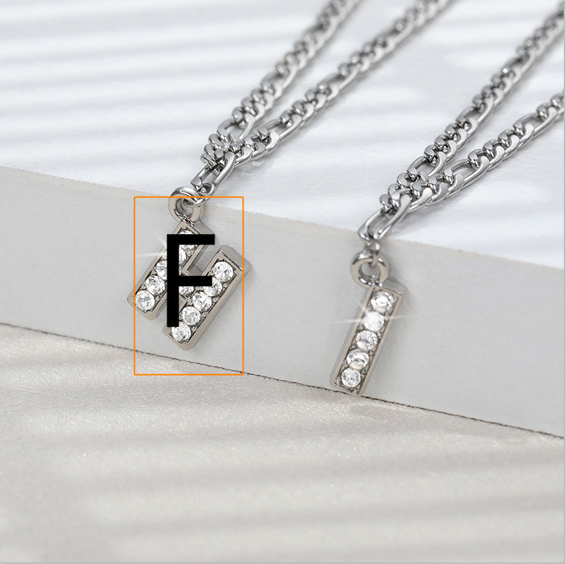 Diamond letter Anklet
