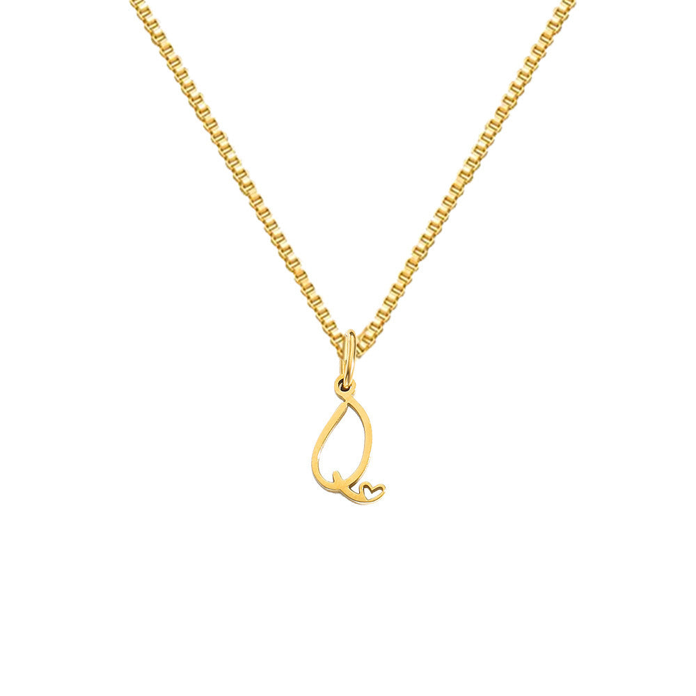 Cursive Letters Necklace