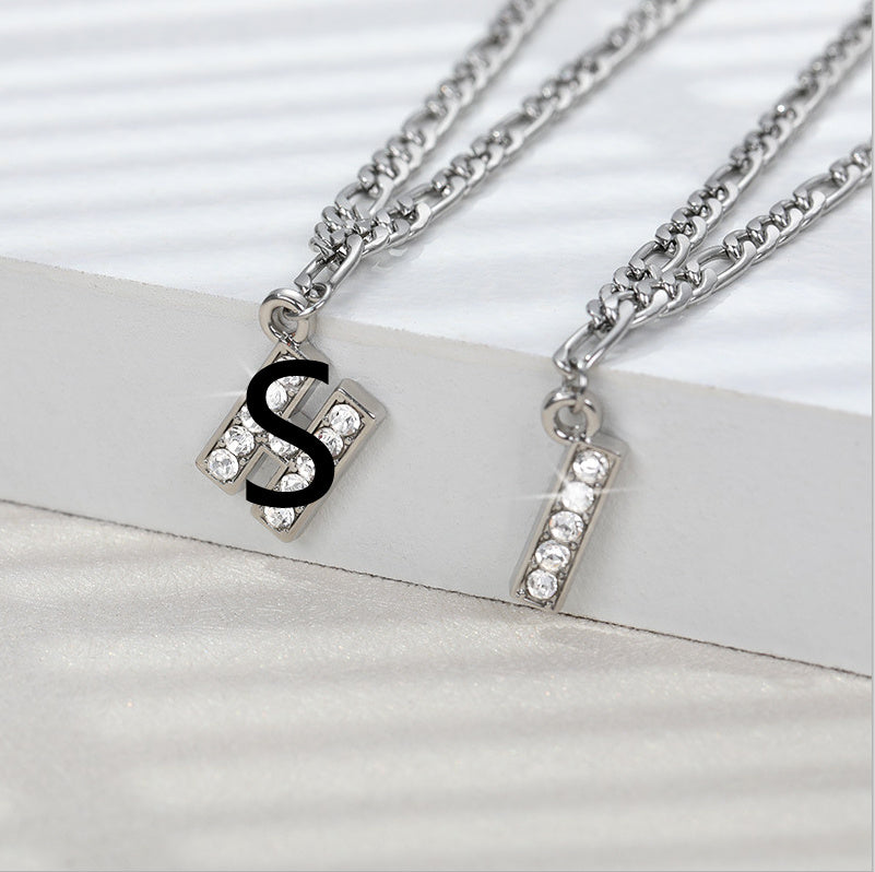 Diamond letter Anklet