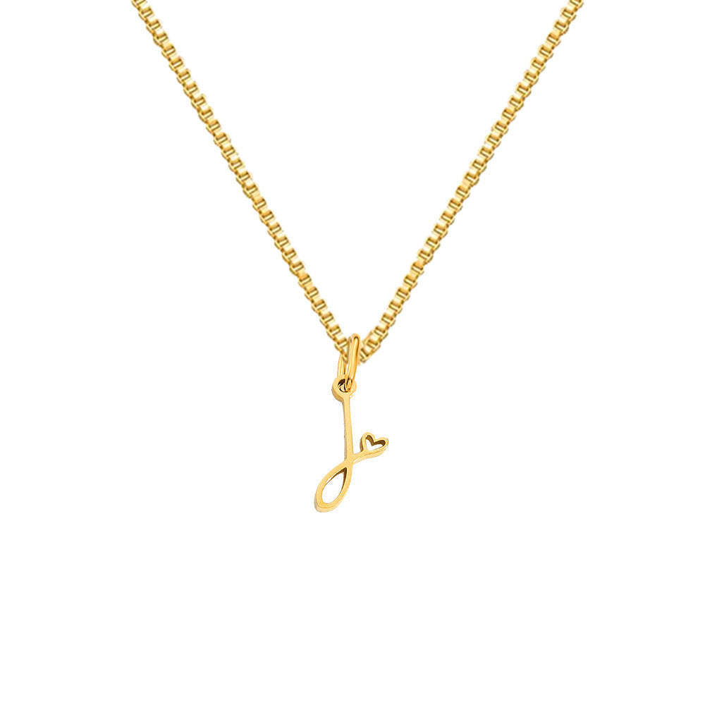 Cursive Letters Necklace