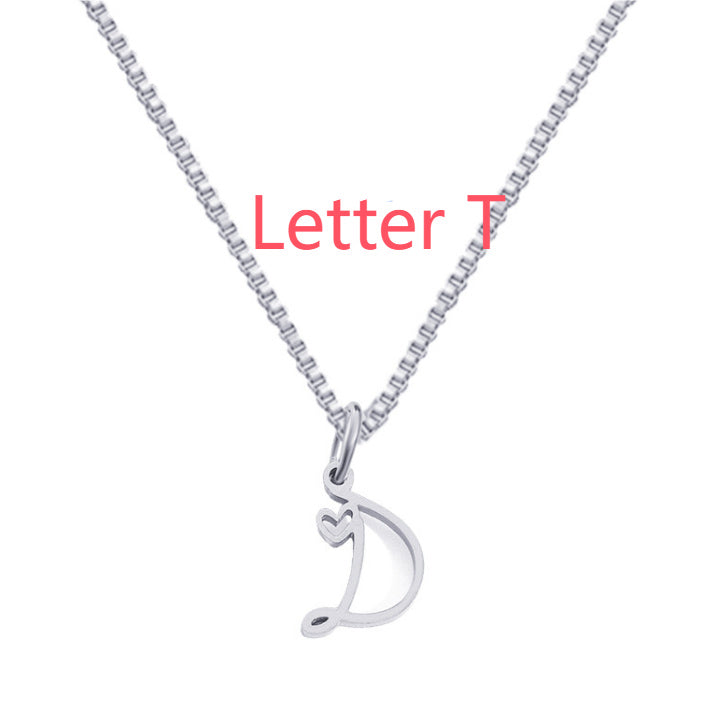 Cursive Letters Necklace