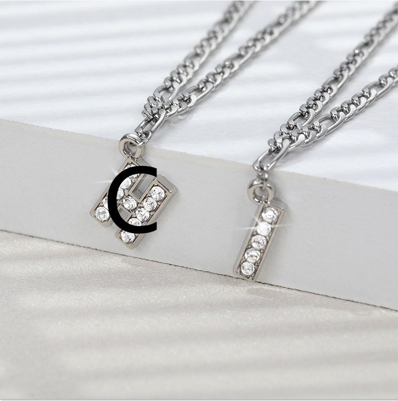 Diamond letter Anklet