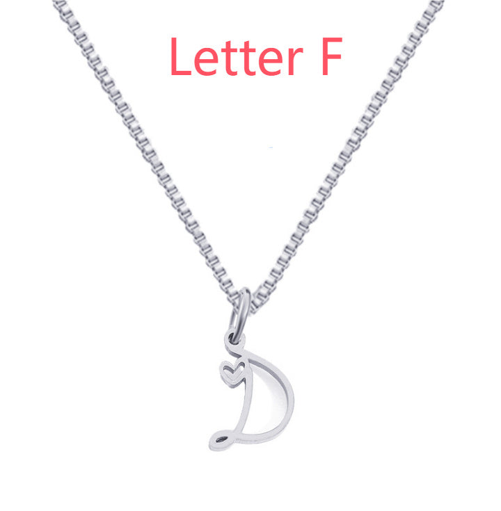 Cursive Letters Necklace