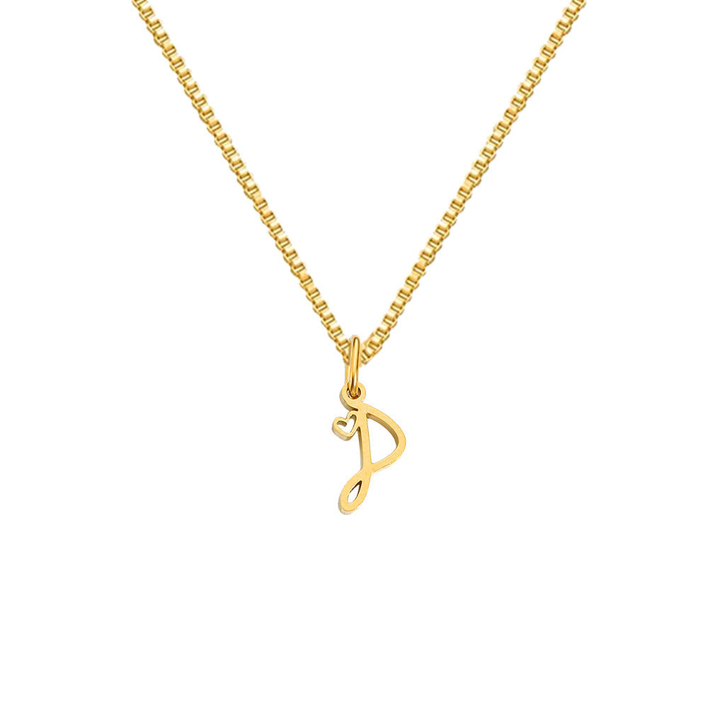 Cursive Letters Necklace