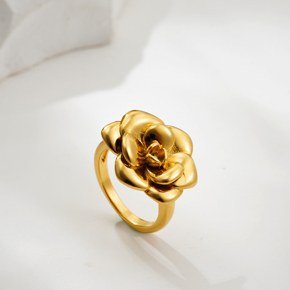 Rose Earrings & Ring