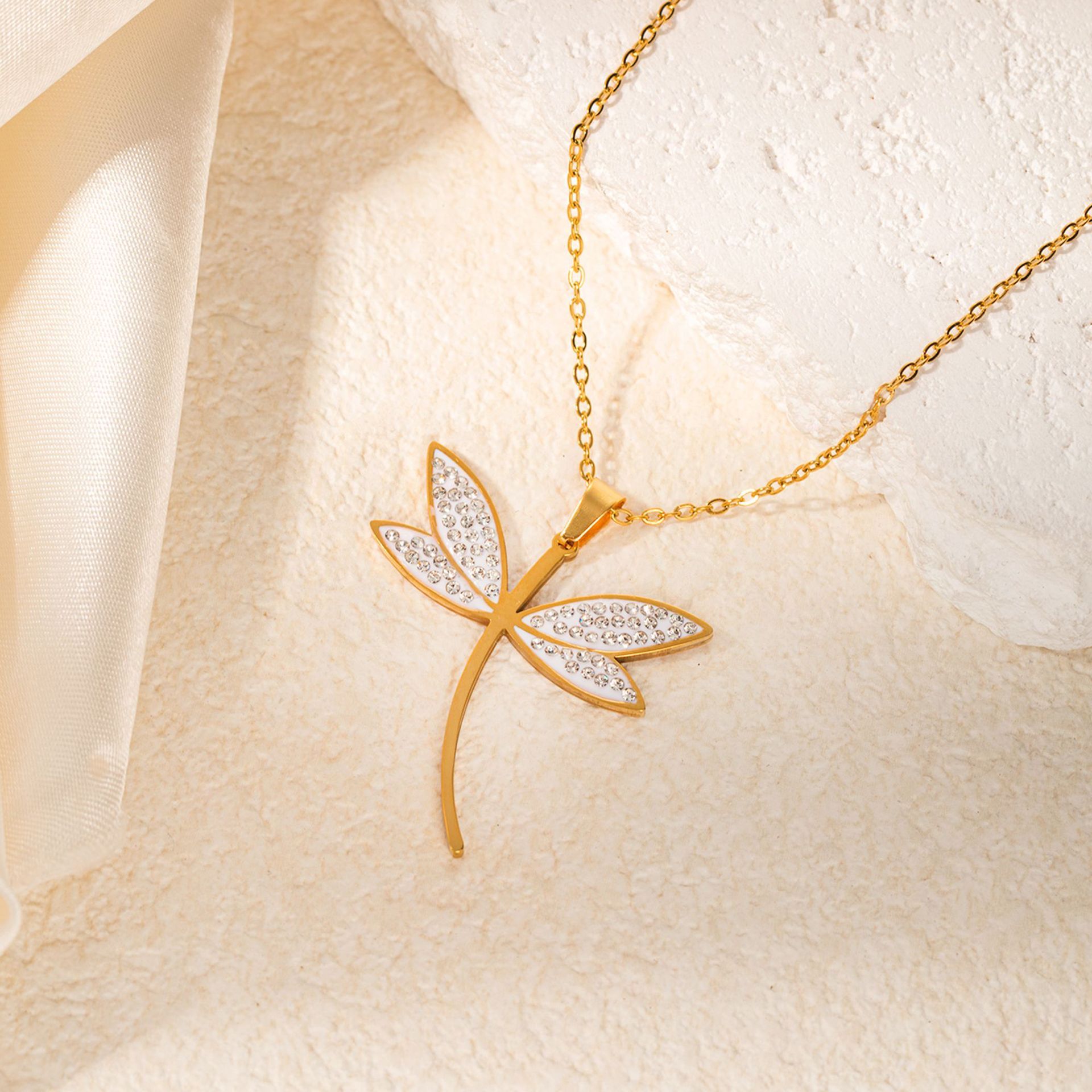 Dragonfly Necklace & Earrings