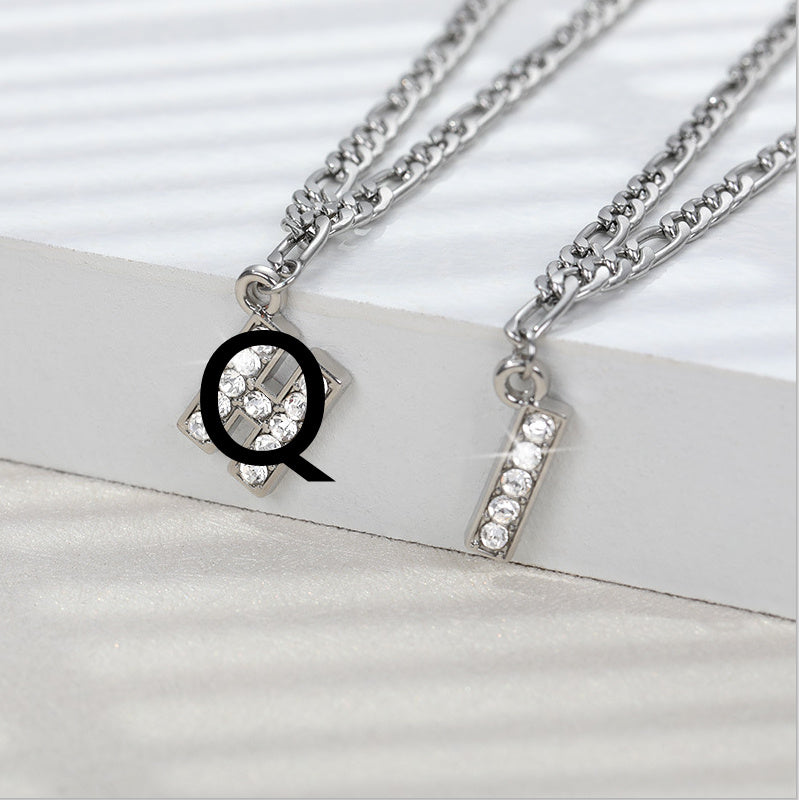 Diamond letter Anklet