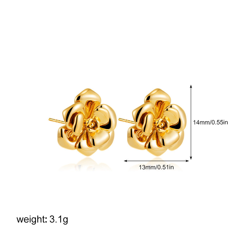 Rose Earrings & Ring