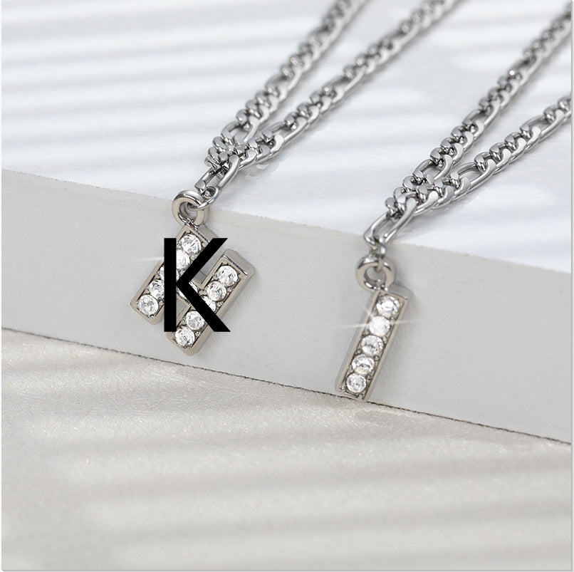 Diamond letter Anklet