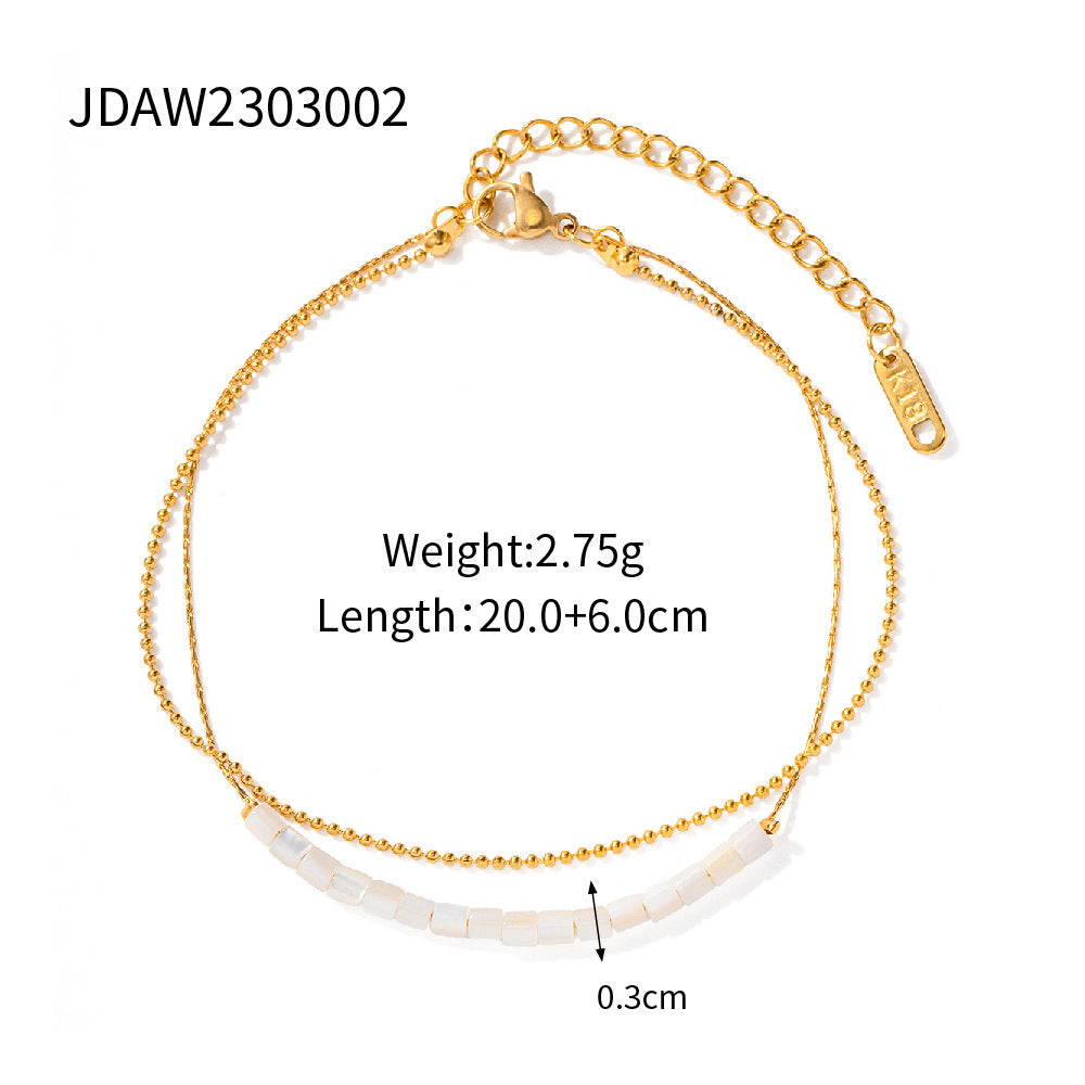 Double-layer Shell Anklet