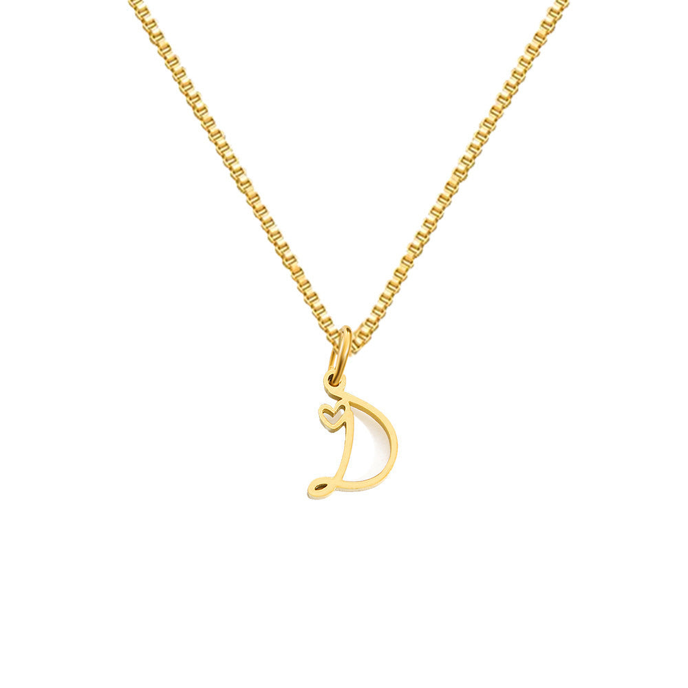 Cursive Letters Necklace