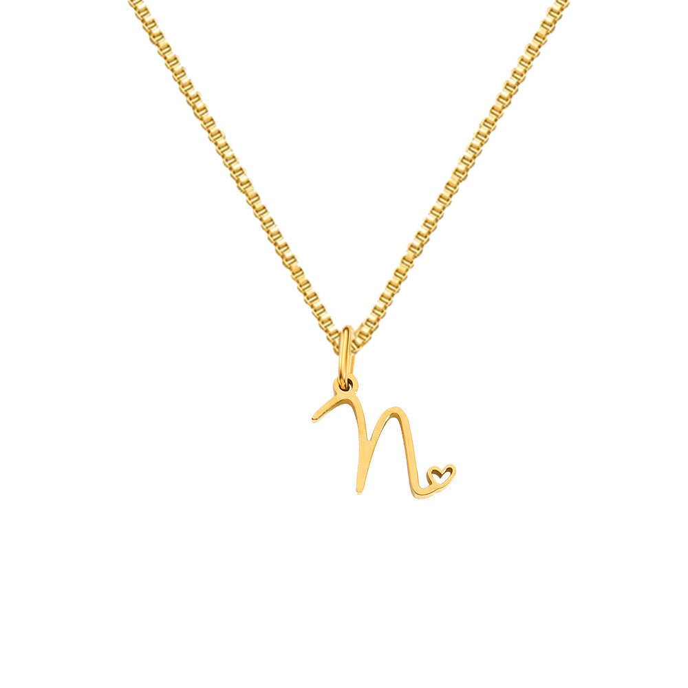 Cursive Letters Necklace
