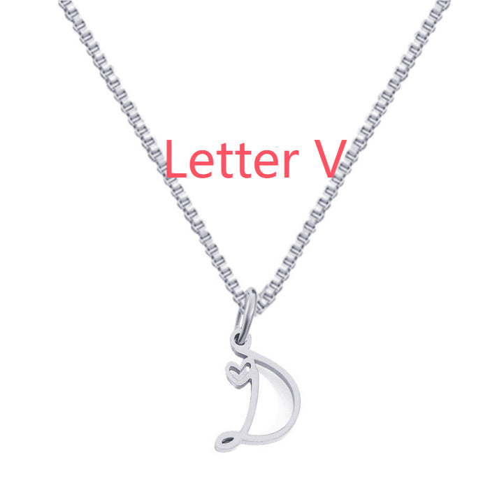 Cursive Letters Necklace