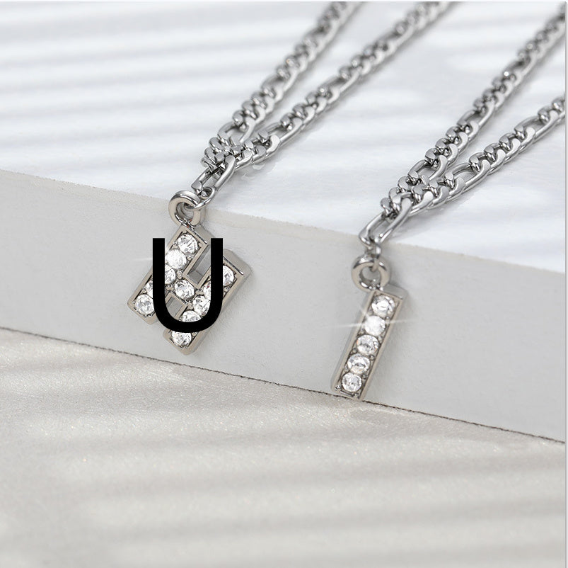 Diamond letter Anklet