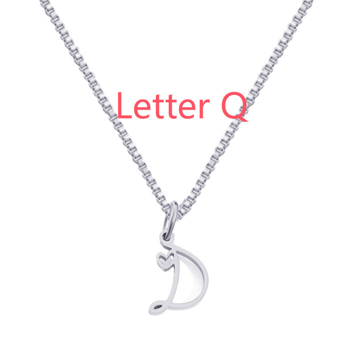 Cursive Letters Necklace