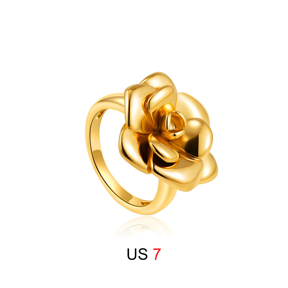 Rose Earrings & Ring