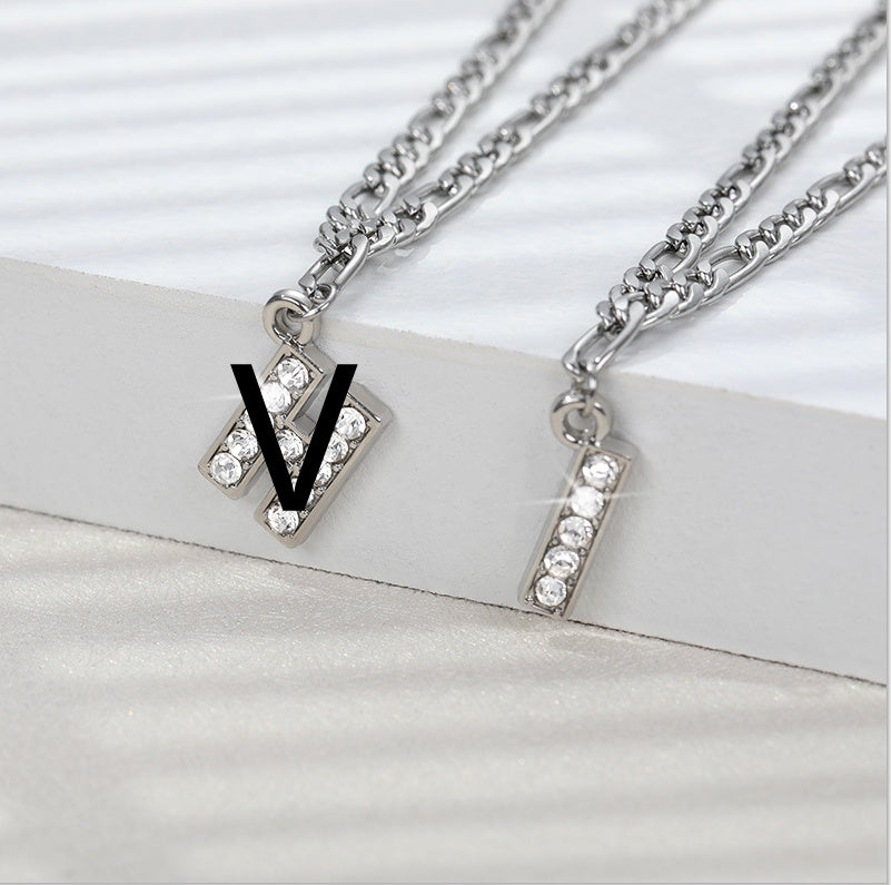 Diamond letter Anklet