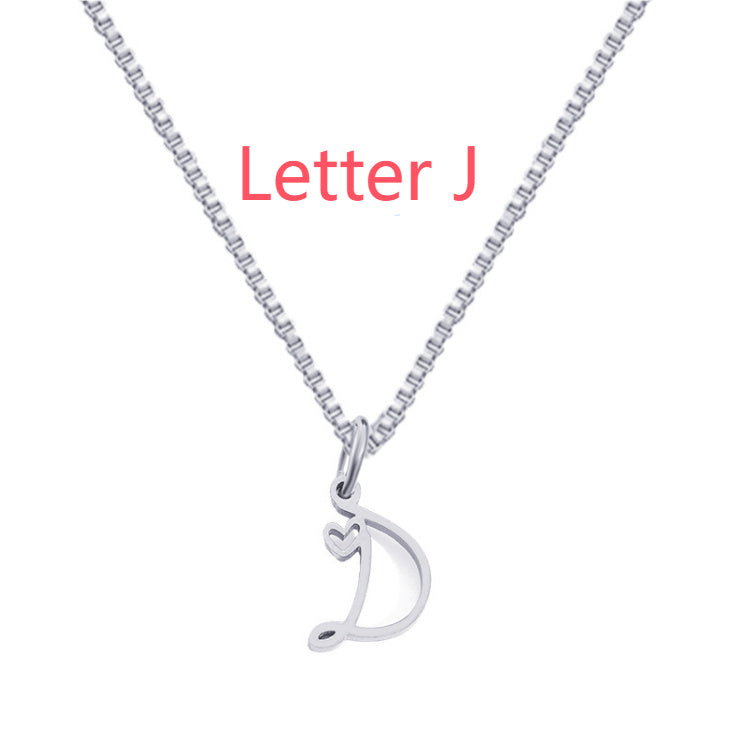 Cursive Letters Necklace