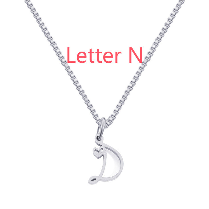 Cursive Letters Necklace