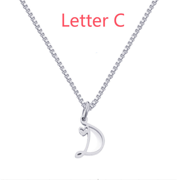 Cursive Letters Necklace