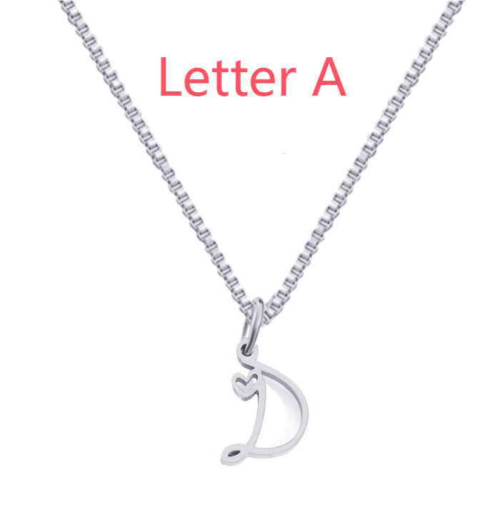 Cursive Letters Necklace