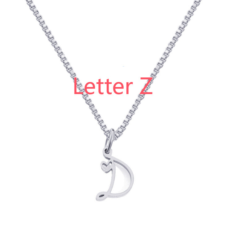 Cursive Letters Necklace