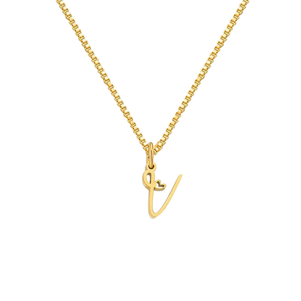 Cursive Letters Necklace