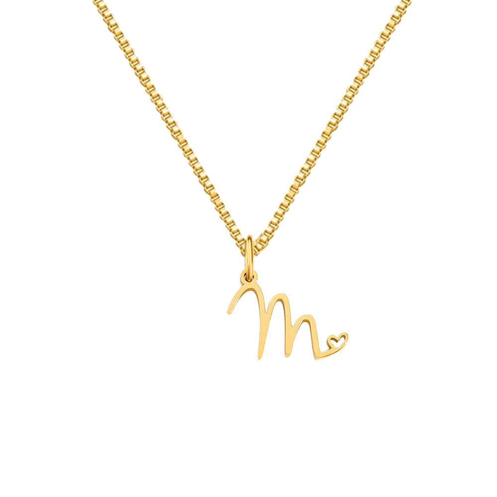 Cursive Letters Necklace