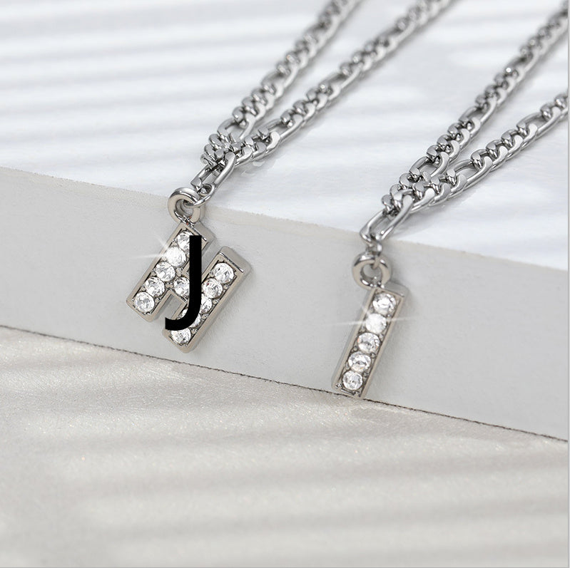 Diamond letter Anklet