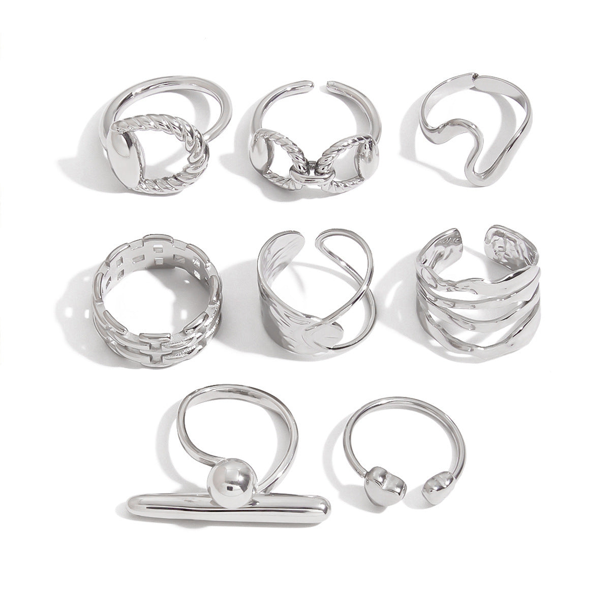 Steel Ring Titanium Steel No Fading