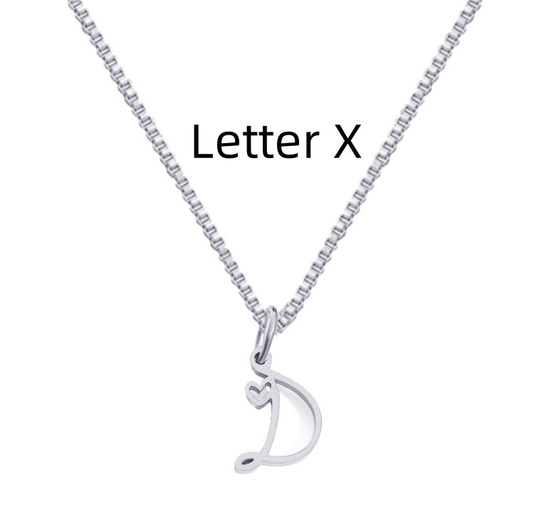 Cursive Letters Necklace