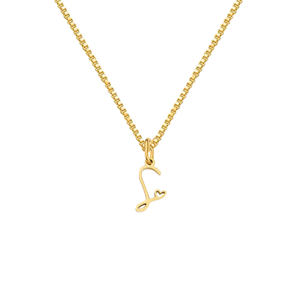 Cursive Letters Necklace