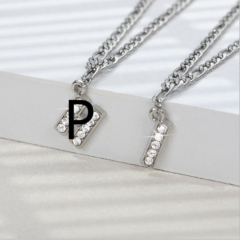Diamond letter Anklet