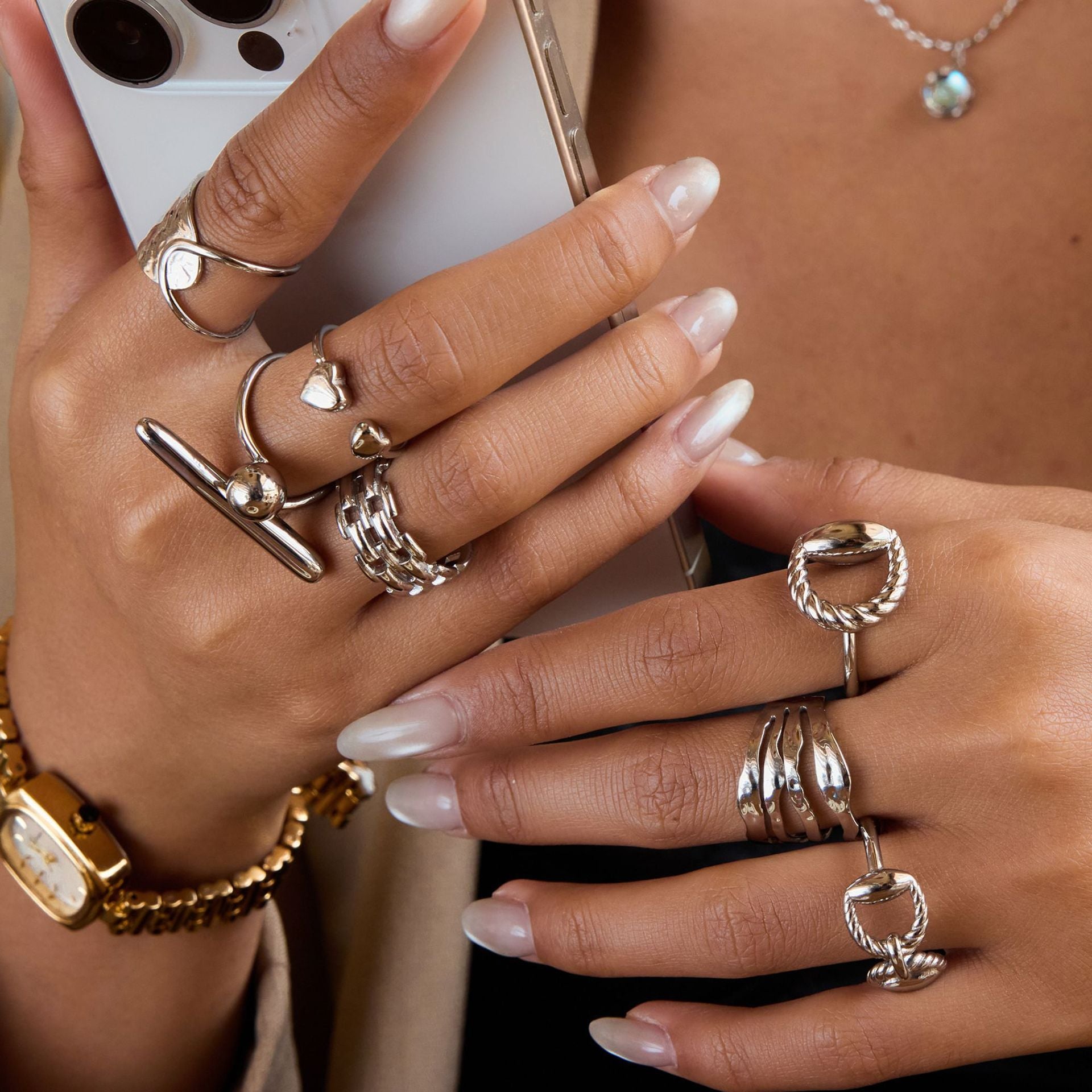 Steel Ring Titanium Steel No Fading