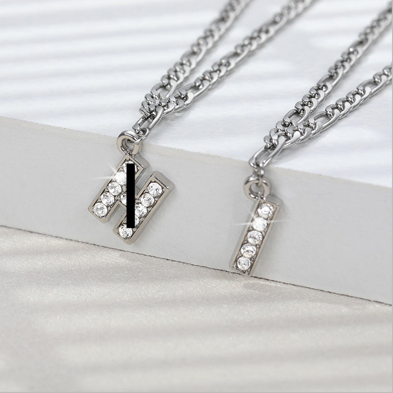 Diamond letter Anklet