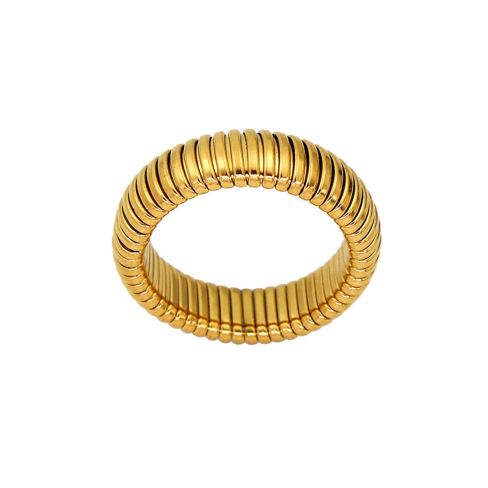 Threaded Snake Ring