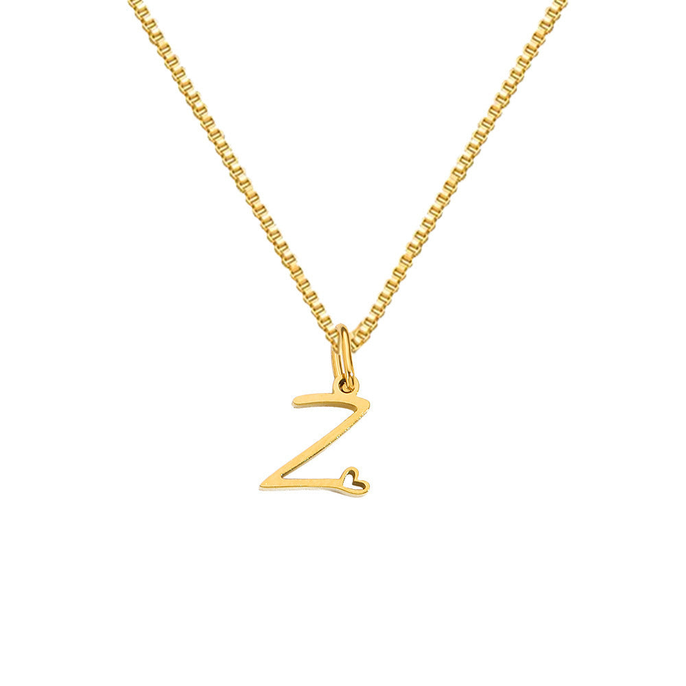 Cursive Letters Necklace