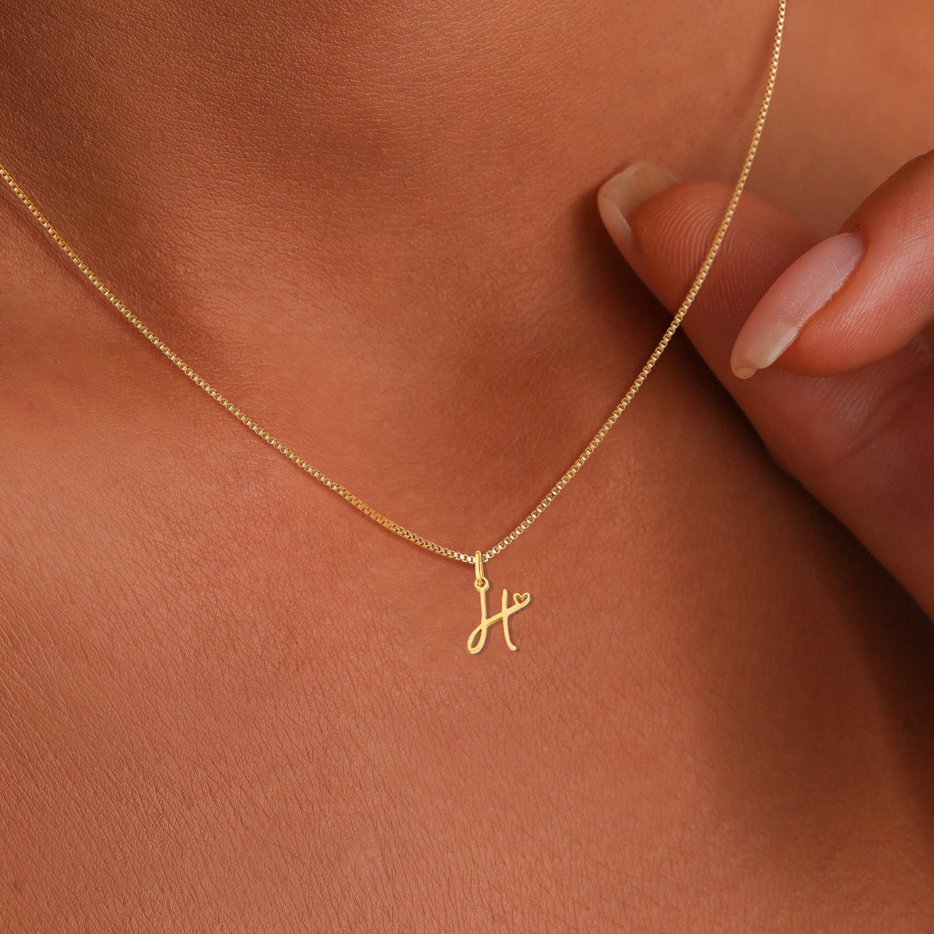 Cursive Letters Necklace