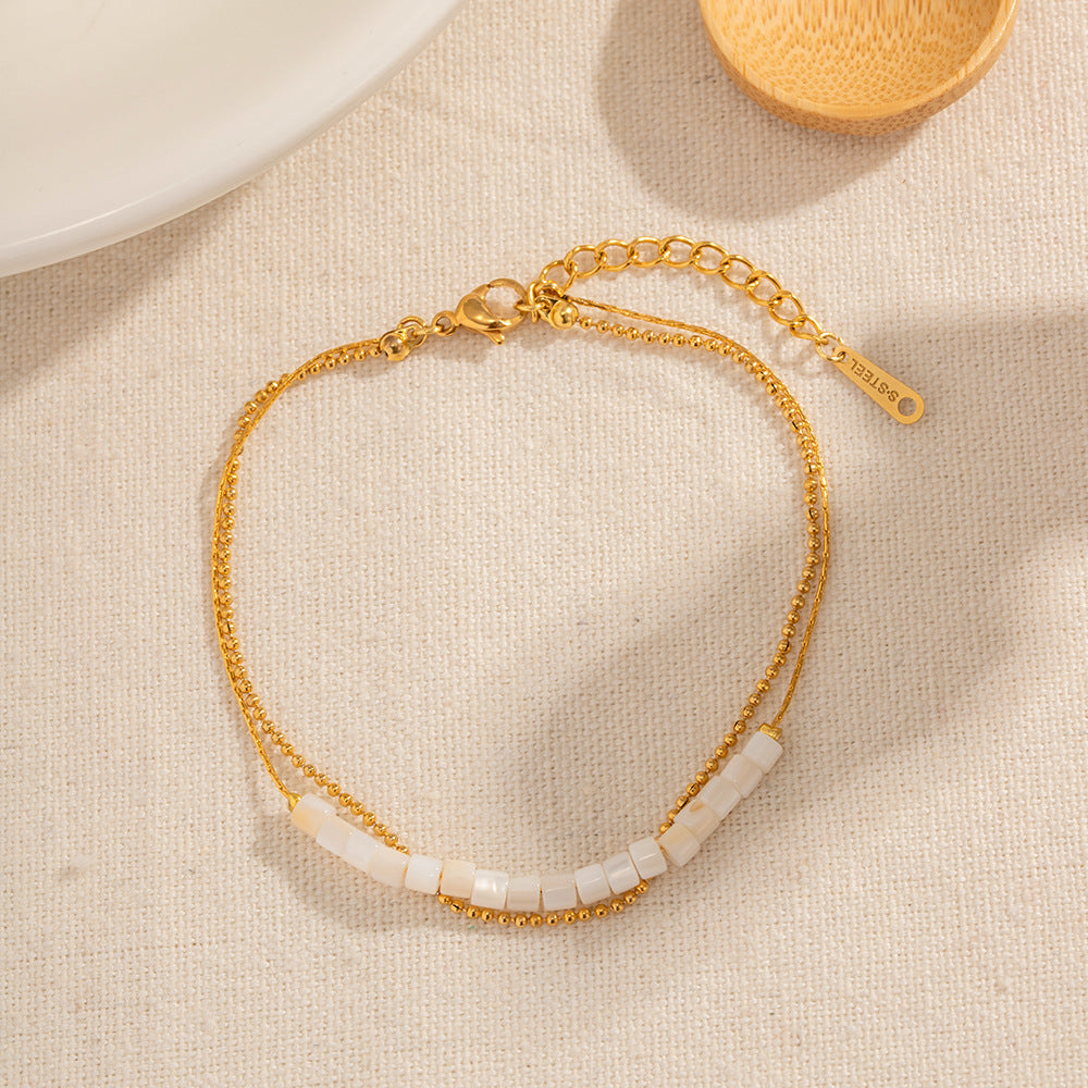 Double-layer Shell Anklet