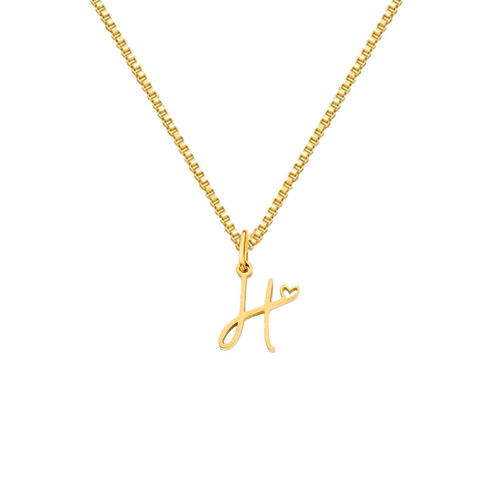 Cursive Letters Necklace