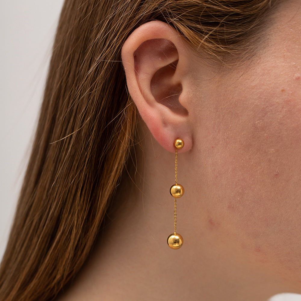 Three Ball Earrings