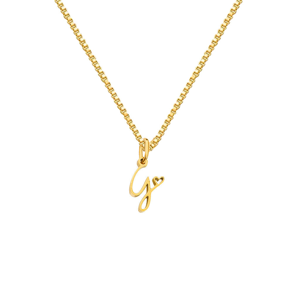 Cursive Letters Necklace